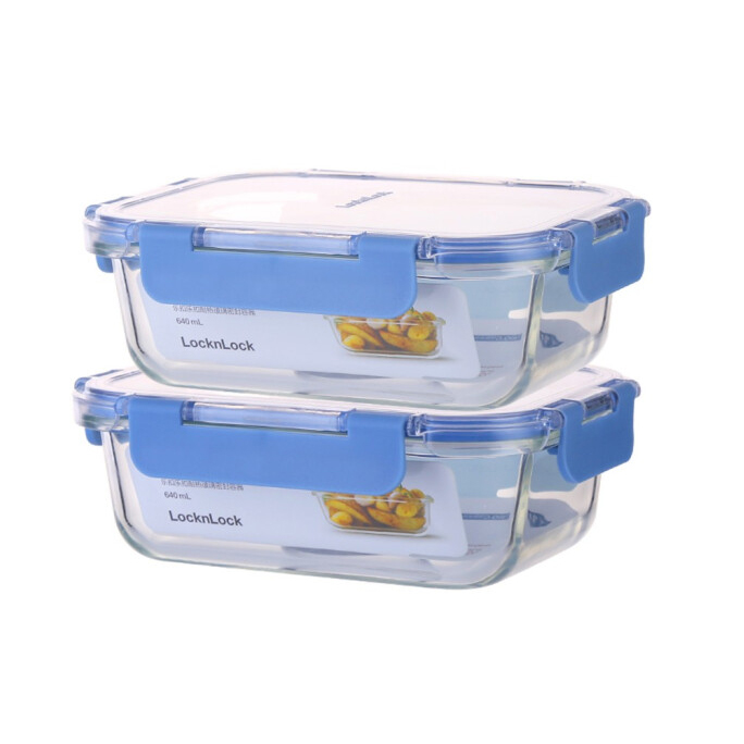 乐扣乐扣-升级款tritan盖耐热玻璃保鲜盒